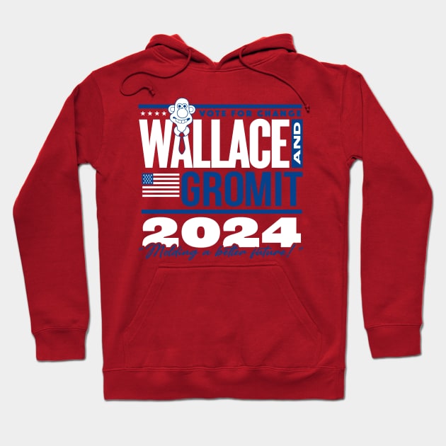 Wallace & Gromit 2024 Hoodie by MindsparkCreative